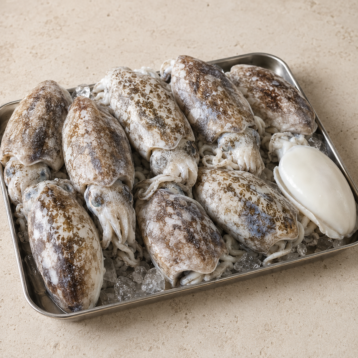 Frozen Whole Cuttlefish – Sepia officinalis – 1 kg – product image 1