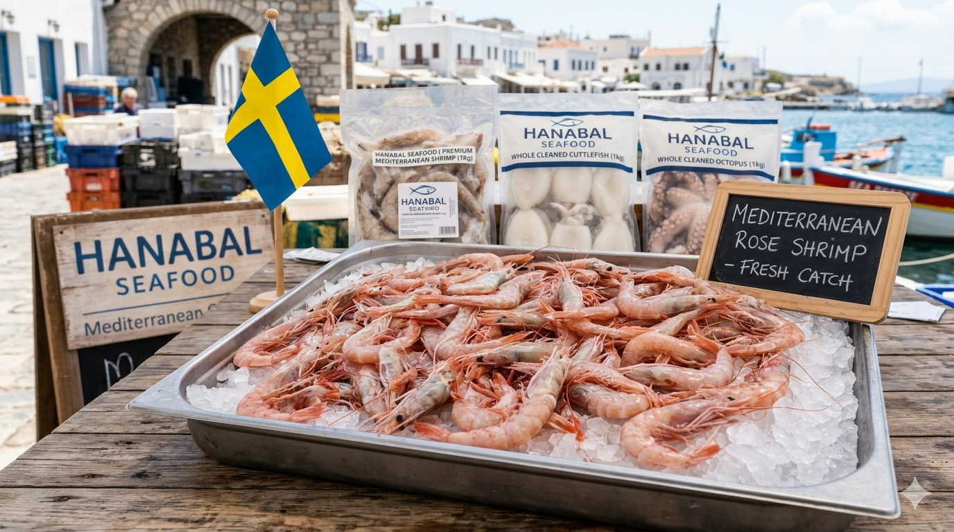Premium Wild-Caught Tunisian Rose Shrimp – Jumbo Calibre (-15)