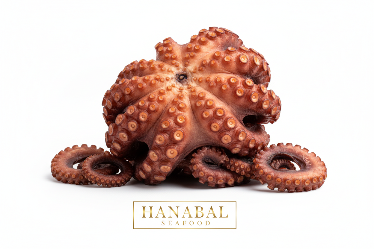 Wild gefangener, sonnengetrockneter Mittelmeer-Oktopus