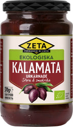 Zeta Organic Pitted Kalamata Olives – 370 g – product image 1