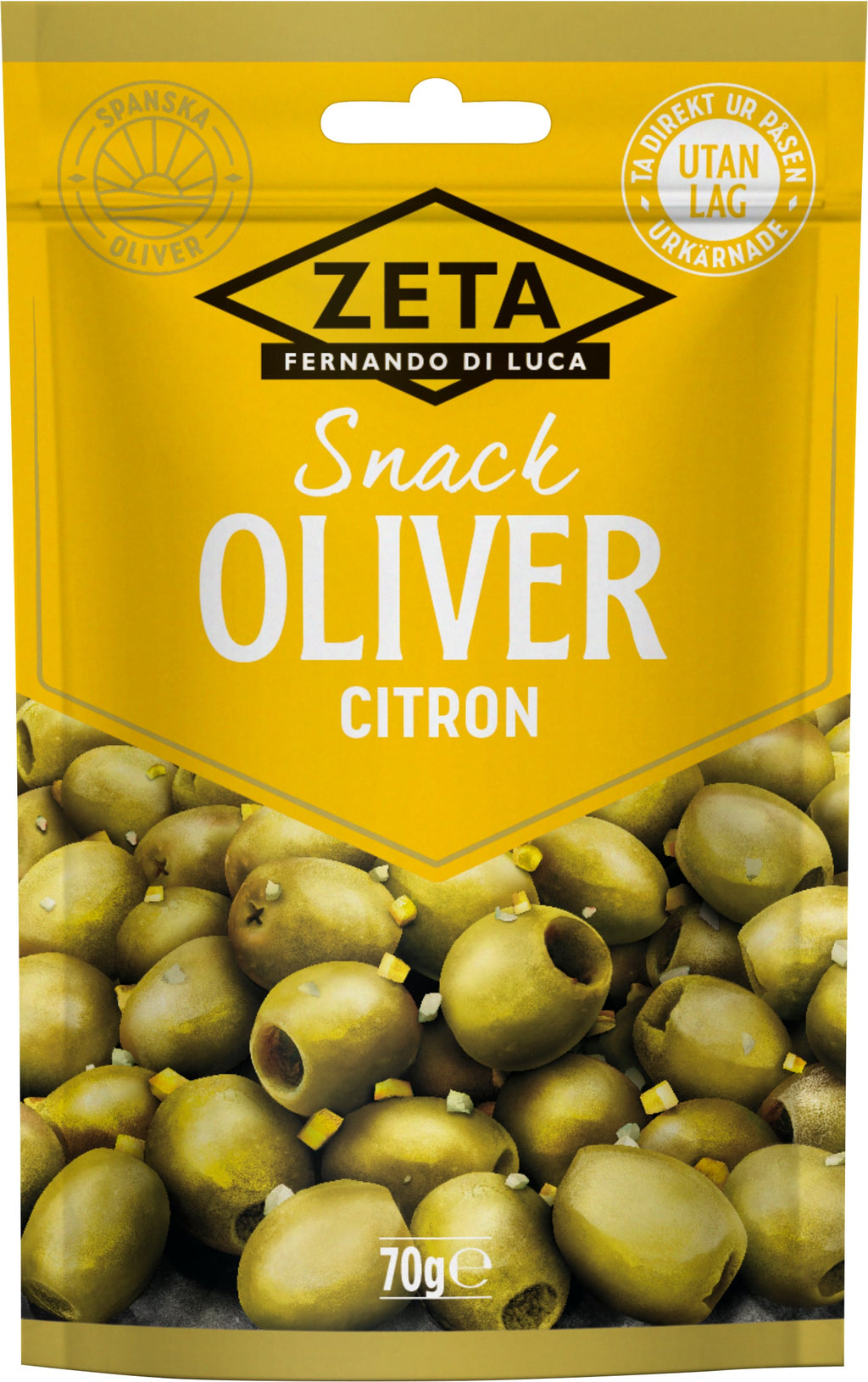 Zeta Lemon Snack Olives – 70 g – product image 1